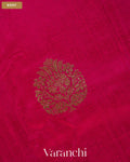 Rani Pink Pure Raw Silk Handloom Saree — Body