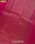 Rani Pink Pure Raw Silk Handloom Saree — Pallu