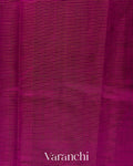 Purple Stried Pure Kanchipuram Silk Cotton Handloom Saree