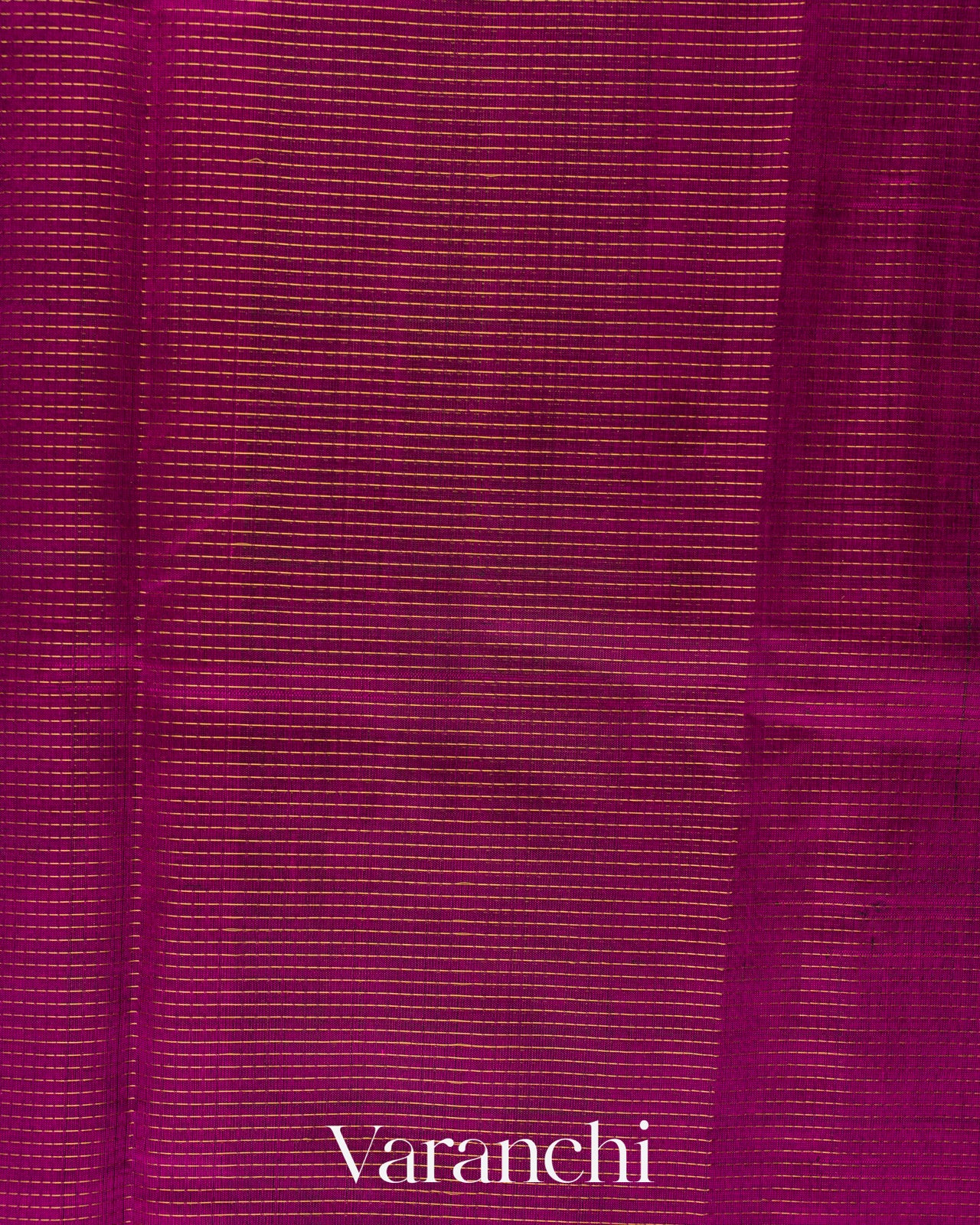 Purple Stried Pure Kanchipuram Silk Cotton Handloom Saree
