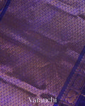 Royal Blue Pure Kanchipuram Silk Cotton Handloom Saree