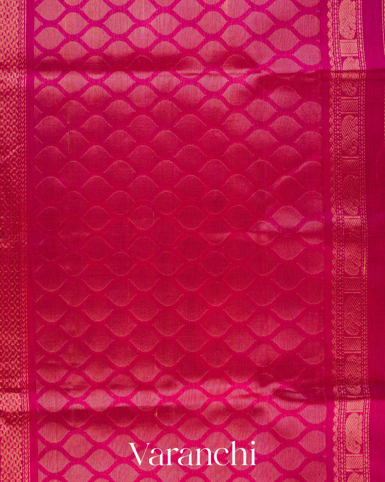 Jet Black Pure Kanchipuram Silk Cotton Handloom Saree