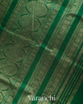 Crimson Red Pure Kanchipuram Silk Cotton Handloom Saree