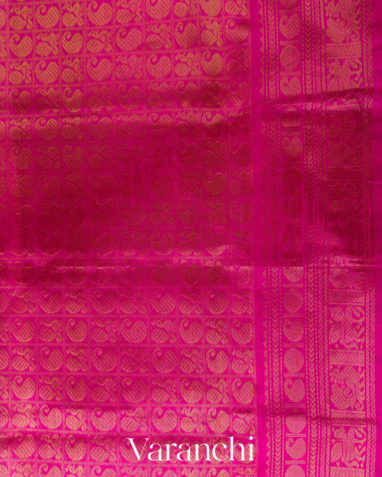 Baby Pink Pure Kanchipuram Silk Cotton Handloom Saree