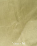 Light Pista Green Pure Kanchipuram Silk Cotton Handloom Saree