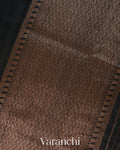 Black Pure Raw Silk Handloom Saree