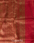 Ivory Pure Kora Silk Handloom Saree