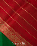Emerald Green Pure Kora Silk Saree