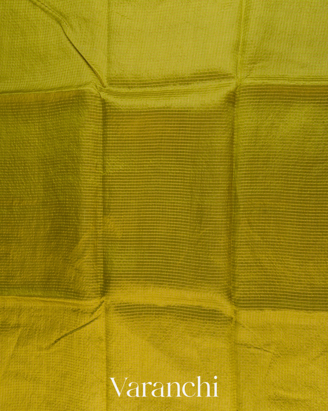Mehendi Green Checkered Pure Katan Silk Saree