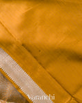Mustard Yellow Brocade Pure Katan Silk Saree