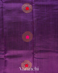 Purple Borderless Pure Raw Silk Handloom Saree