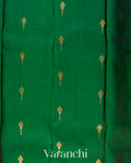 Bottle Green Pure Kanchipuram Silk Handloom Saree