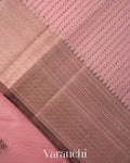 Blush Pink Pure Chanderi Silk Cotton Handloom Saree