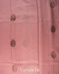 Blush Pink Pure Chanderi Silk Cotton Handloom Saree