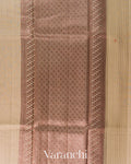 Cream Pure Chanderi Silk Cotton Handloom Saree
