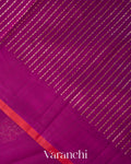 Purple Pure Chanderi Silk Cotton Handloom Saree