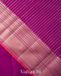 Magenta Pure Chanderi Silk Cotton Handloom Saree