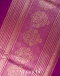 Magenta Pure Chanderi Silk Cotton Handloom Saree