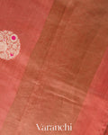 Peach Pure Chiniya Silk Saree