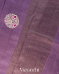 Lavender Pure Chiniya Silk Saree