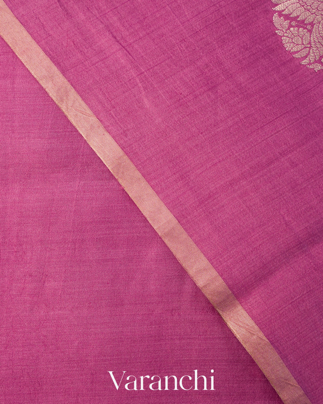 Lotus Pink Pure Chiniya Silk Saree