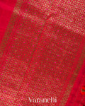Chilly Red Pure Raw Silk Handloom Saree