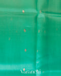 Aqqua Green Ombre-dyed Pure Kora Silk Saree