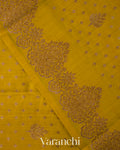 Olive Green Pure Chiniya Silk Saree