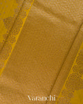 Olive Green Pure Chiniya Silk Saree