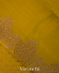 Olive Green Pure Chiniya Silk Saree