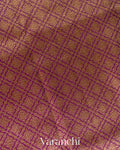 Purple Brocade Pure Kora Silk Saree