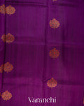 Purple Pure Raw Silk Handloom Saree