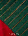 Chilly Red Pure Raw Silk Handloom Saree