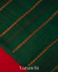 Chilly Red Pure Raw Silk Handloom Saree