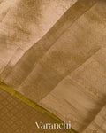 Golden Yellow Brocade Pure Kora Silk Saree