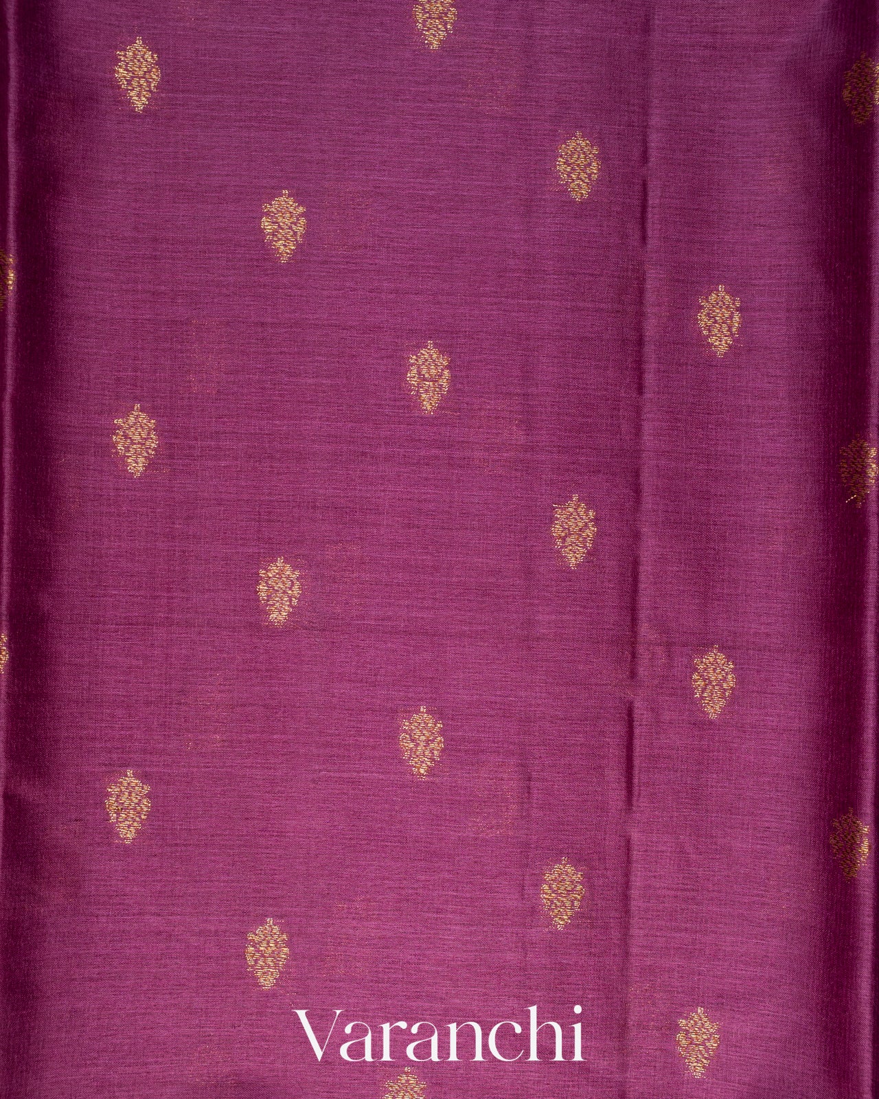 Magenta Borderless Pure Tussar Silk Saree