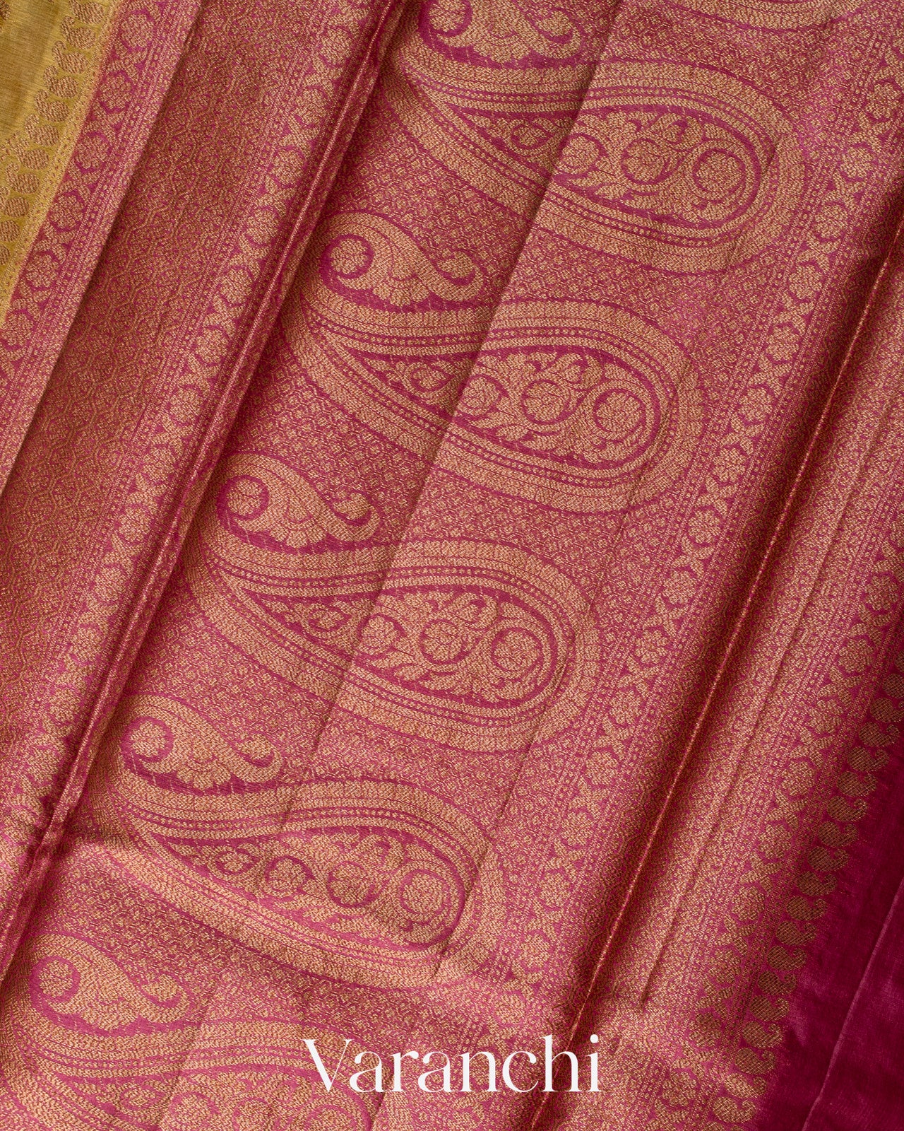 Mustard Yellow Floral Jaal Pure Tussar Silk Saree