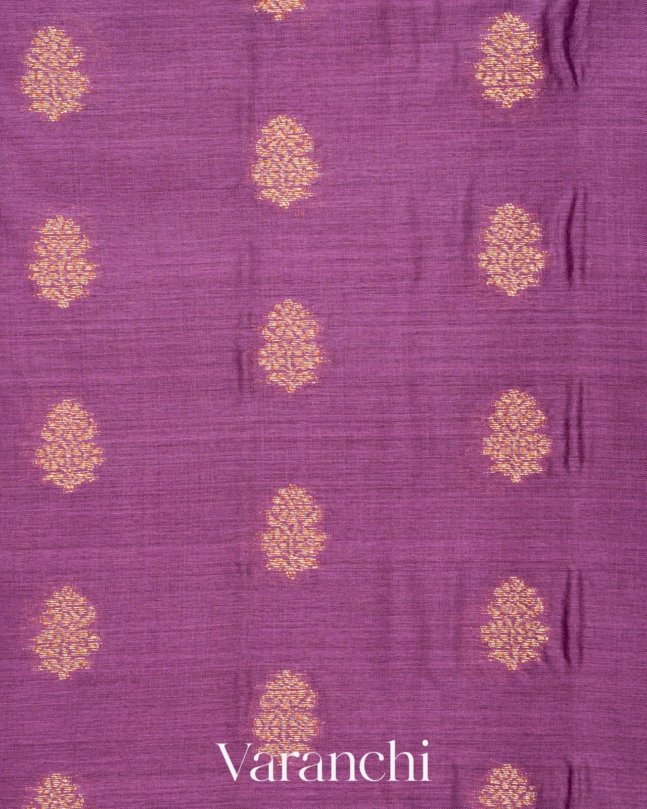 Purple Woven Pure Tussar Silk Saree