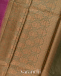 Magenta Pure Tussar Silk Saree