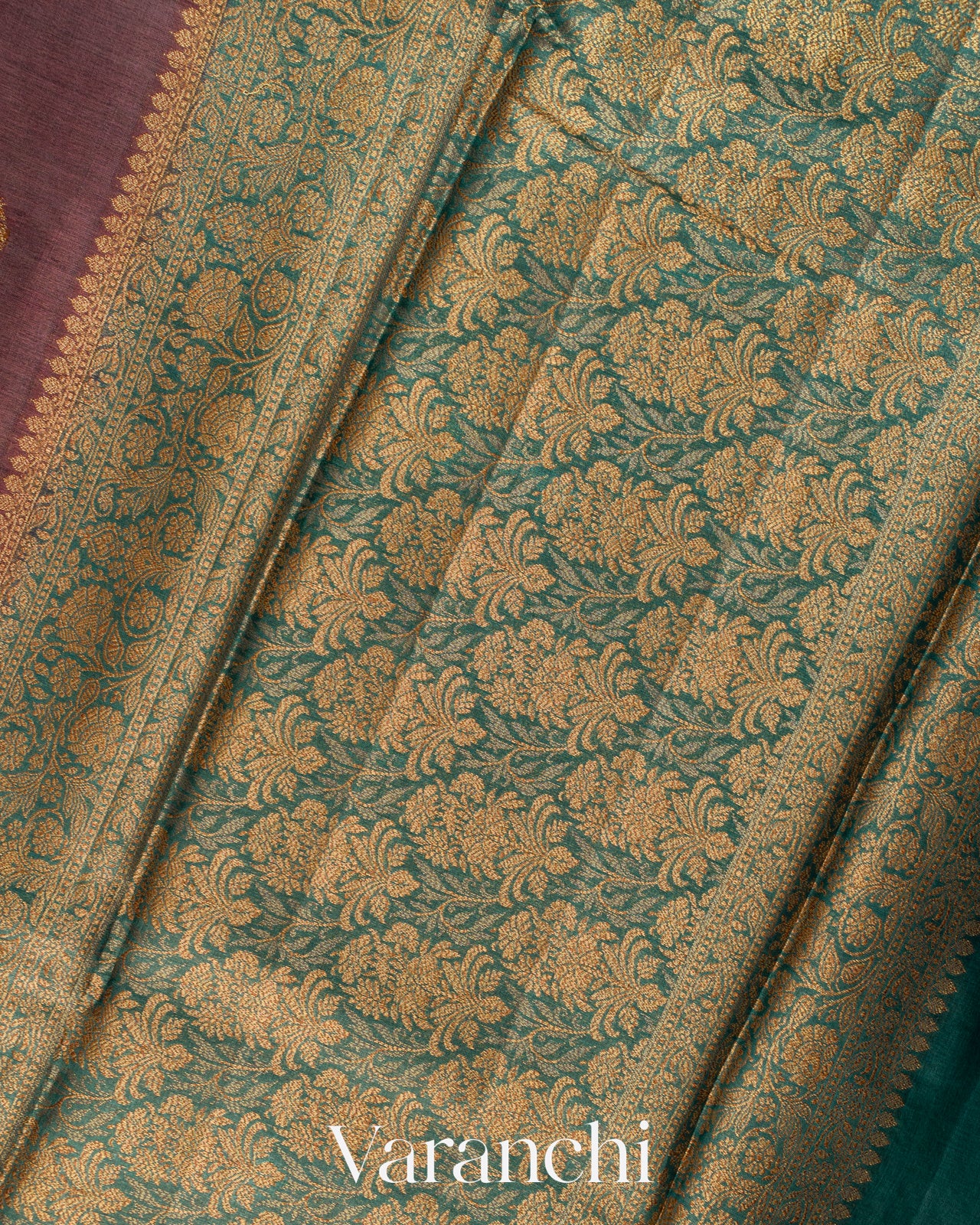 Mauve Pure Tussar Silk Saree