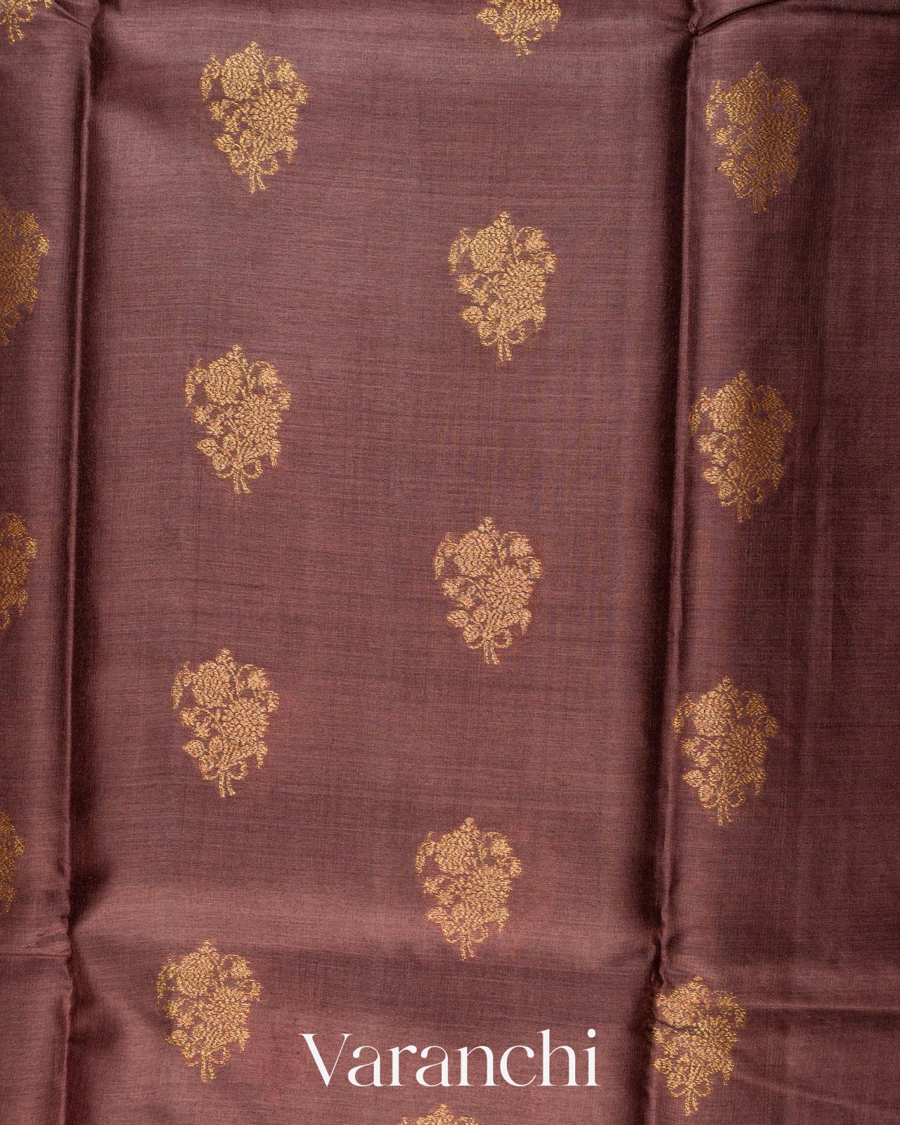 Mauve Pure Tussar Silk Saree