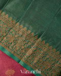 Onion Pink Pure Tussar Silk Handloom Saree