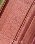 Olive Green Pure Tussar Silk Saree