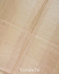 Ivory Embroidered Border Pure Tussar Silk Saree