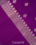 Purple Pure Poona Silk Saree