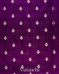 Purple Pure Poona Silk Saree
