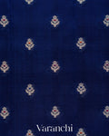 Navy Blue Pure Poona Silk Saree