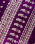 Purple Pure Poona Silk Saree