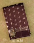 Coffee Brown Pure Poona Silk Saree