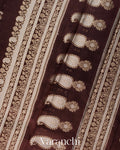 Coffee Brown Pure Poona Silk Saree